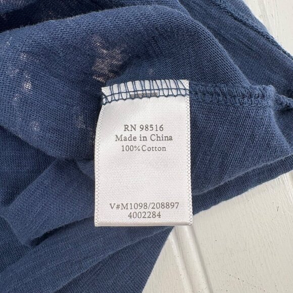 Coldwater Creek Women's 1X Blue Graphic T-Shirt 100% Cotton Short Sleeves - Picture 5 of 5